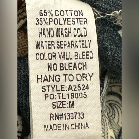 Umgee Boho Paisley Bell-Sleeve Romper Jumpsuit Size M - Picture 9 of 11